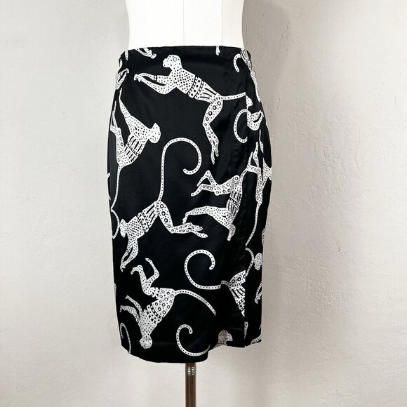 Black Knee-Length Pencil Skirt for Work - Picture 1 of 11